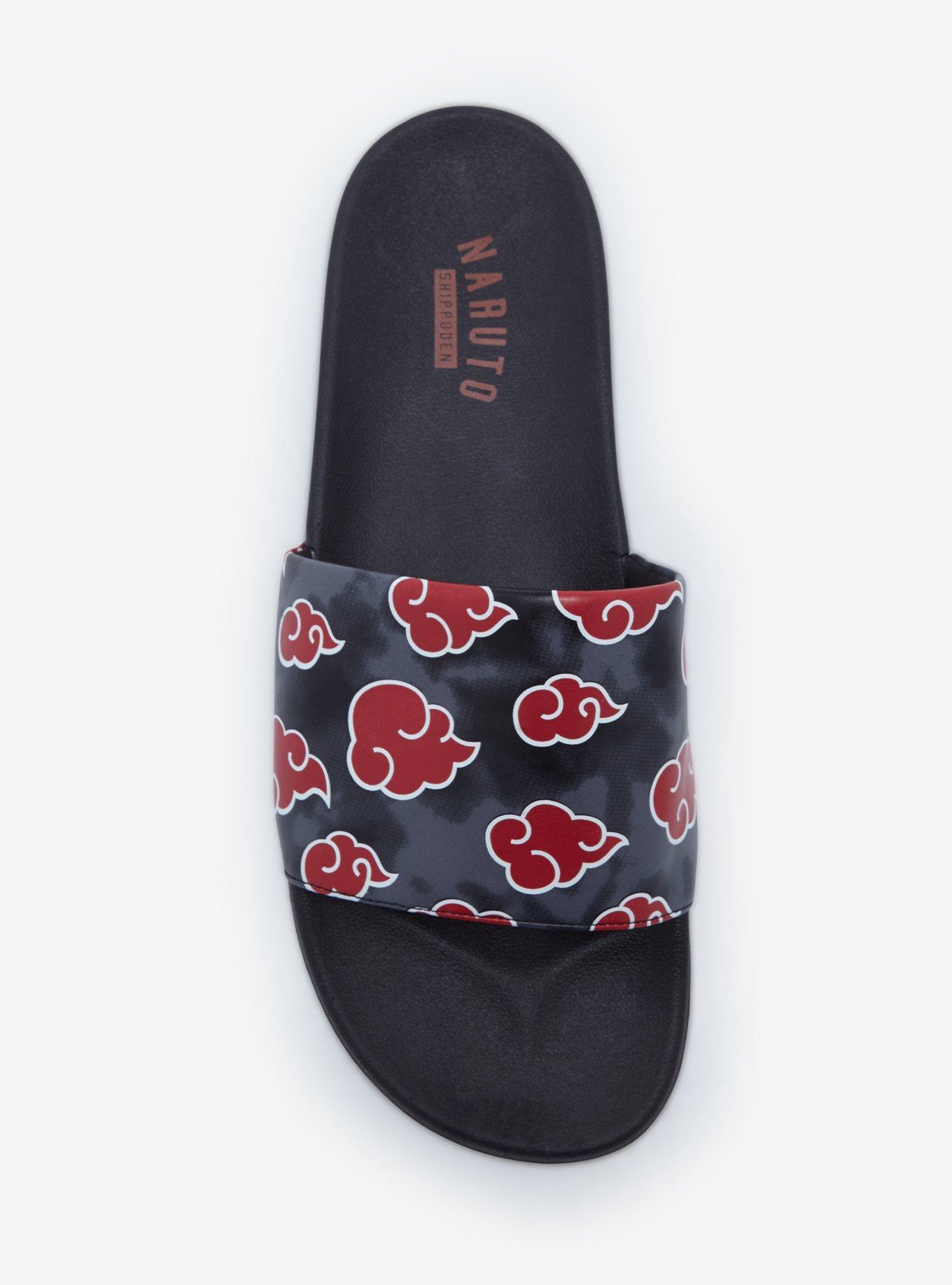 Naruto Shippuden Akatsuki Clouds Slide Sandals, MULTI, alternate