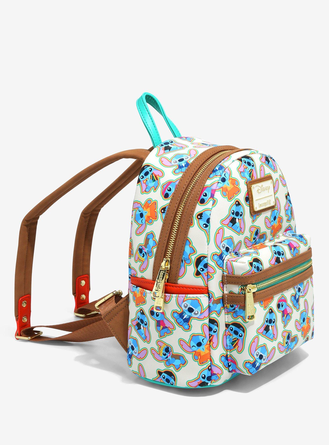 Disney Loungefly Lilo & Stitch Decade Outfits Mini Backpack Boxlunch Loungefly Disney Lilo & Stitch Decade Outfits Mini Backpack  main image 3