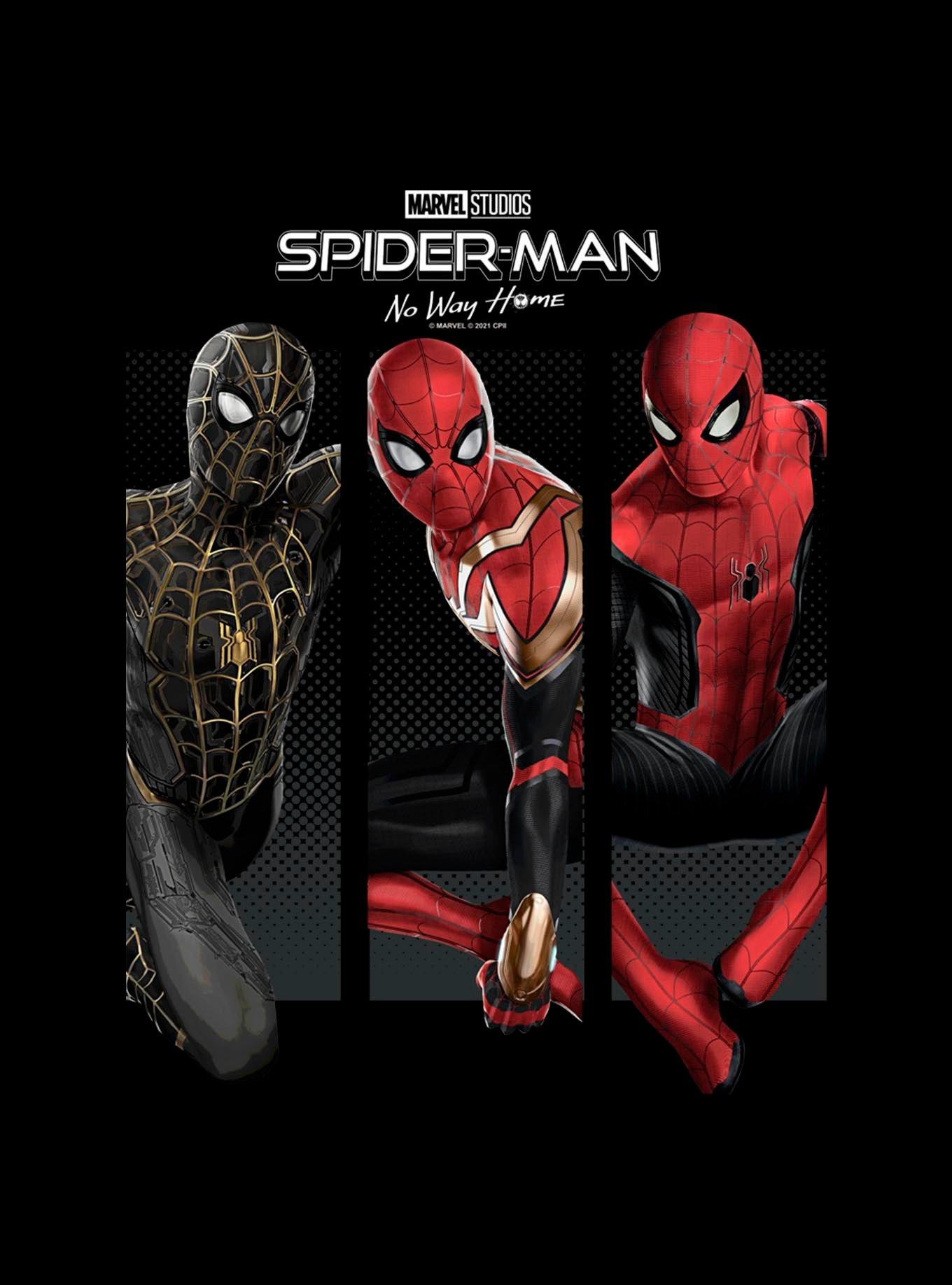 Marvel Spider-Man: No Way Home Three Poses Hoodie, BLACK, alternate