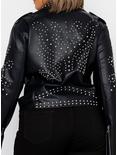 Azalea Wang Rocker Jacket Plus Size, BLACK, alternate