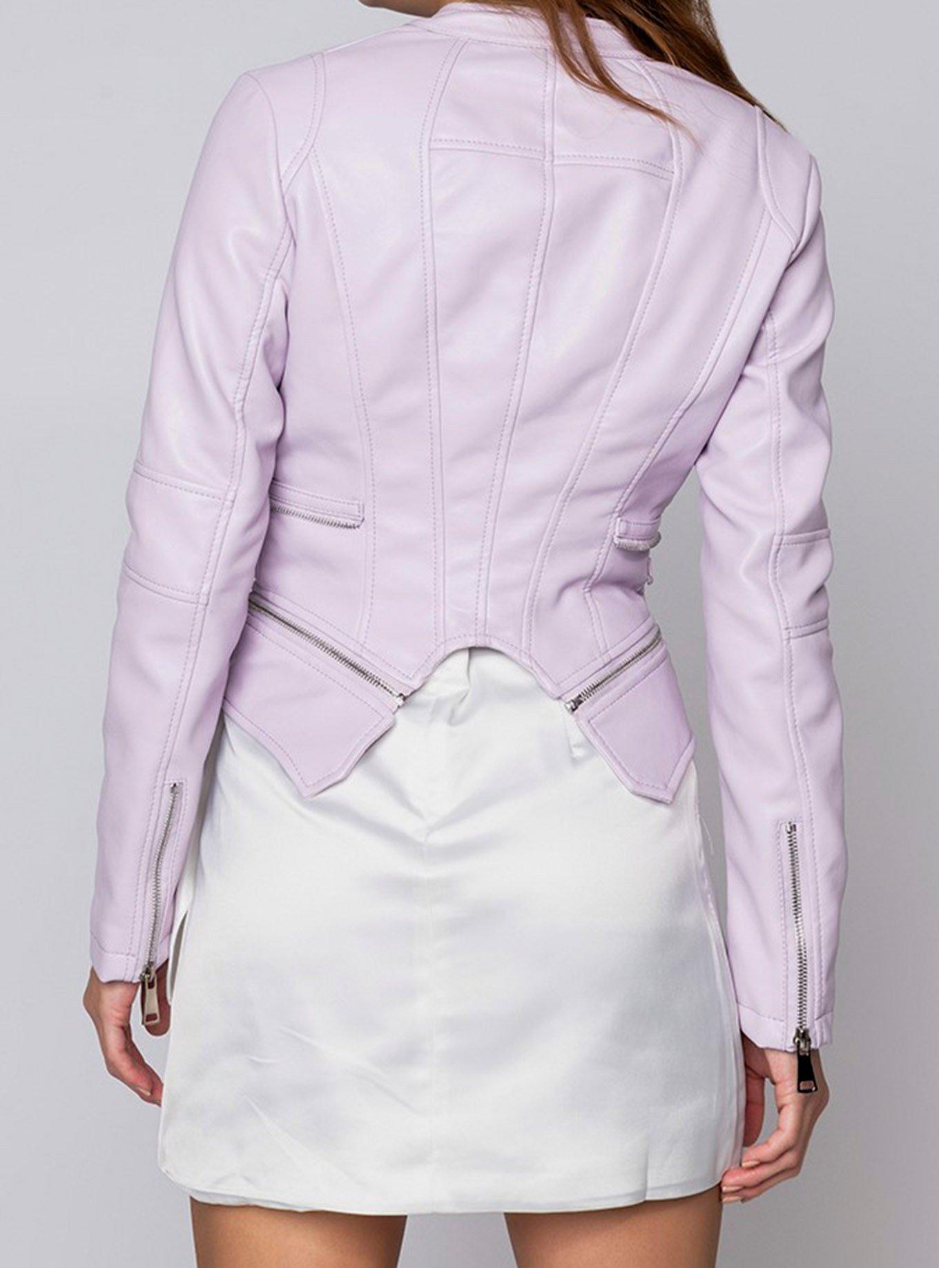 Azalea Wang Something Wonderful Moto Jacket, PURPLE, alternate