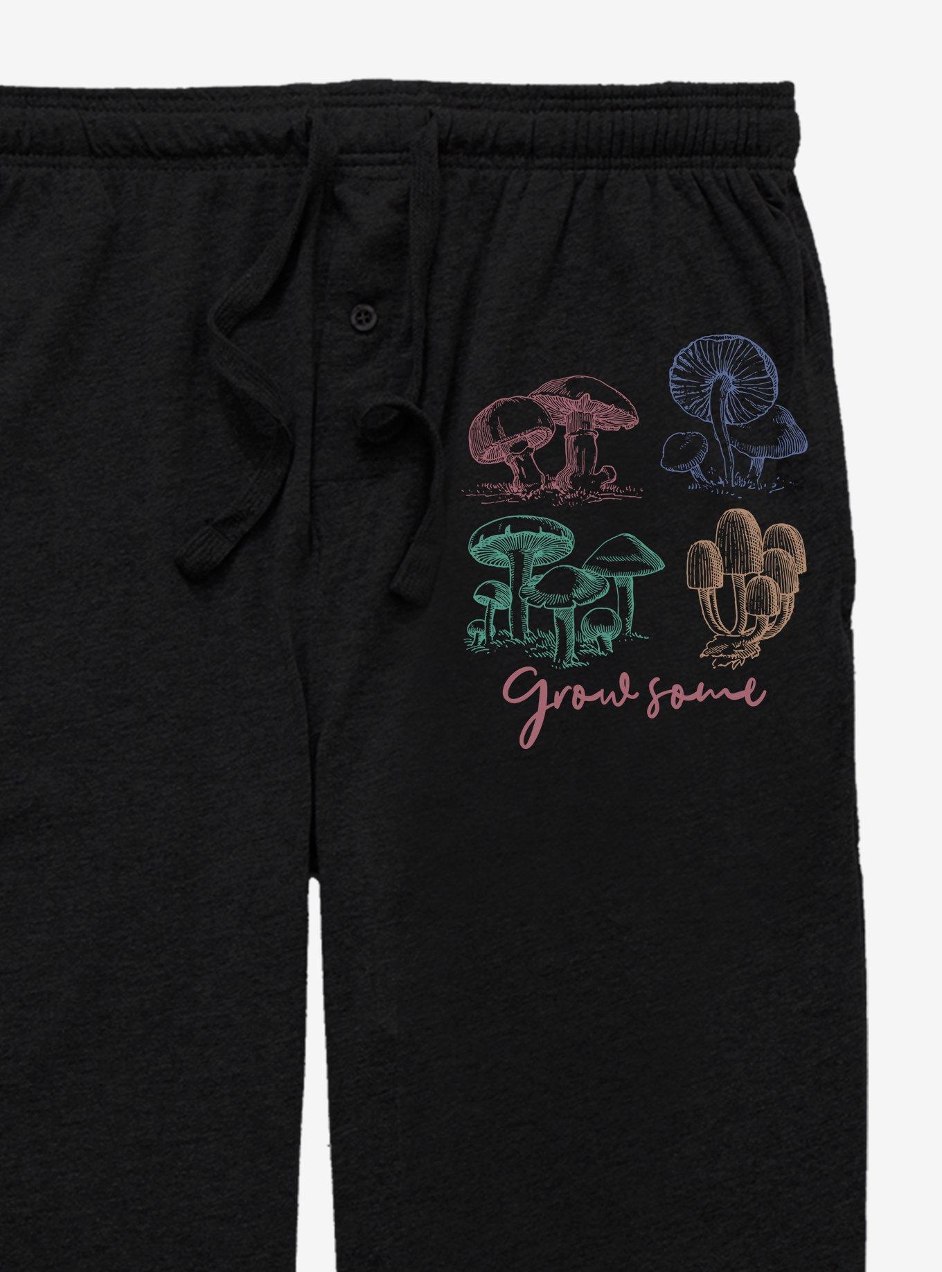 Grow Some Mushrooms Pajama Pants, BLACK, alternate
