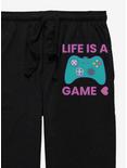 Life Is A Game Pajama Pants, BLACK, alternate