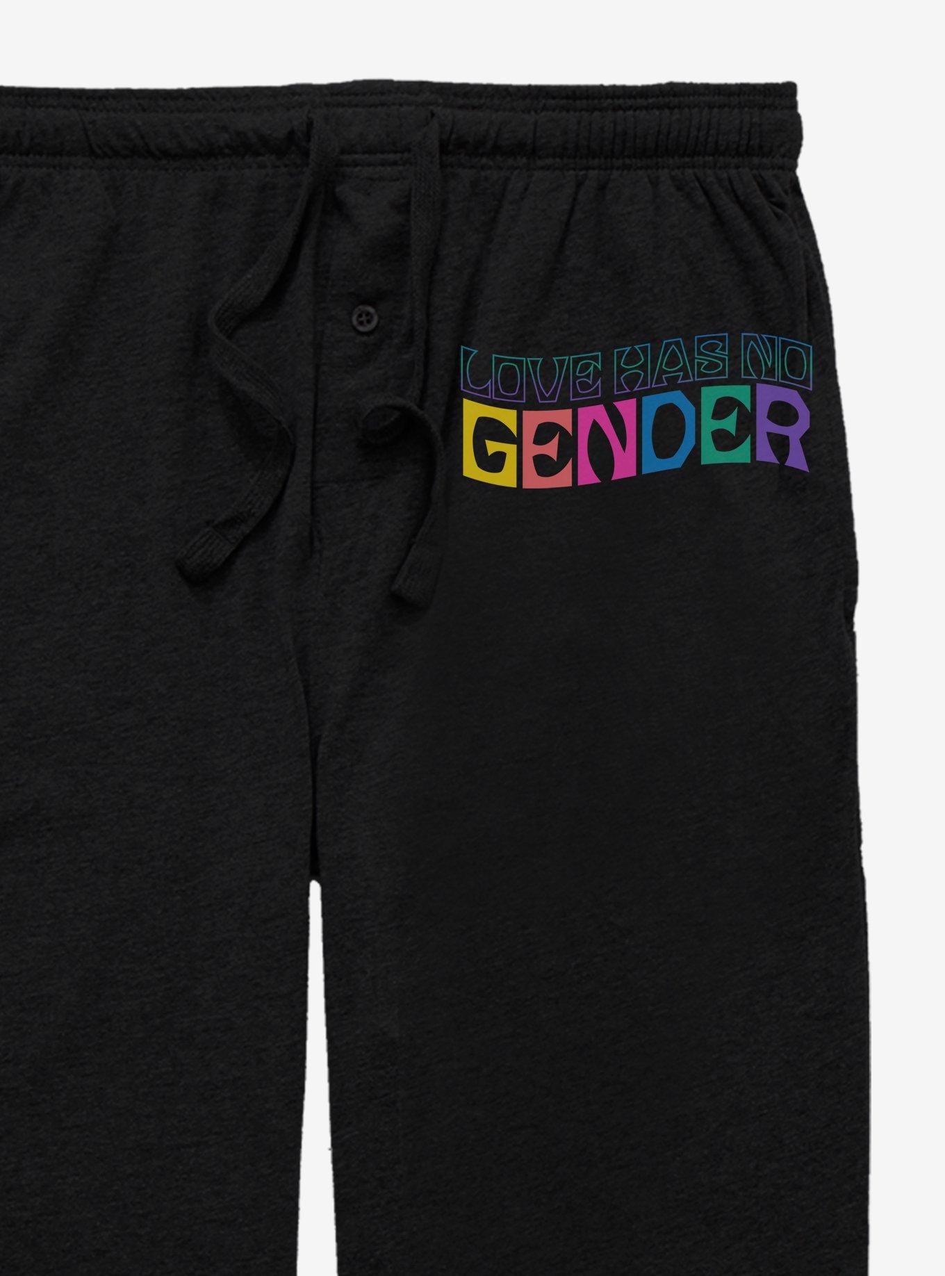 Love Has No Gender Pajama Pants, BLACK, alternate