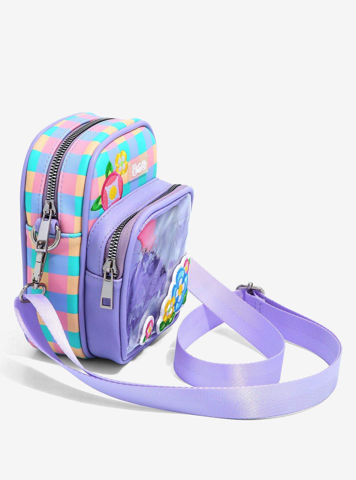 Nintendo Kirby Checkered Floral Pin Collector Crossbody Bag - BoxLunch Exclusive, , alternate