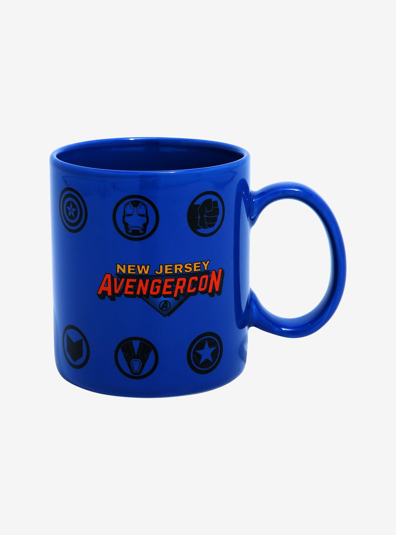 Marvel Ms. Marvel New Jersey Avengercon Logo & Avenger Icons Mug - BoxLunch Exclusive, , alternate