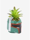 Star Wars Boba Fett Helmet Faux Succulent Planter, , alternate