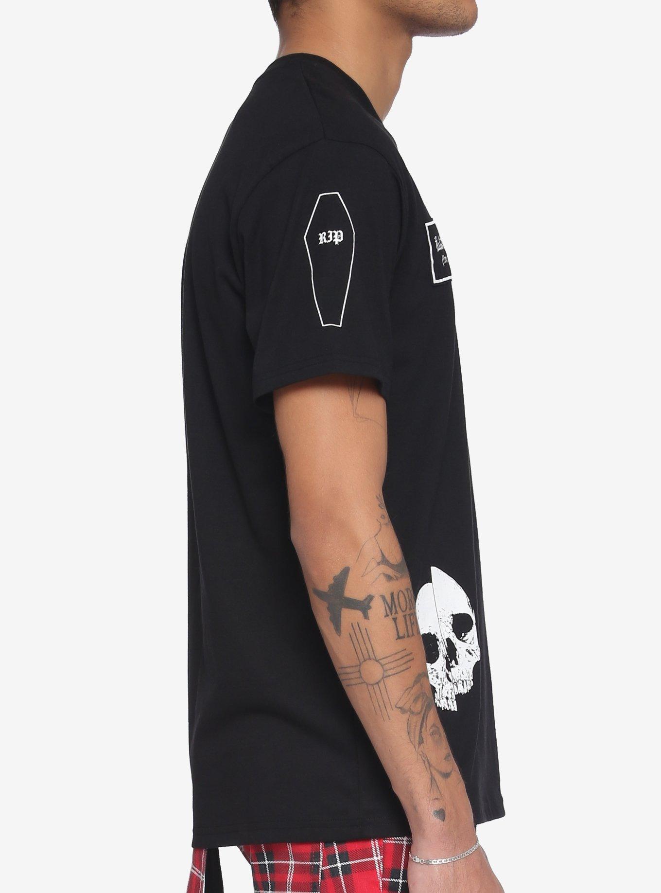 I'm Dead Patches T-Shirt, BLACK, alternate
