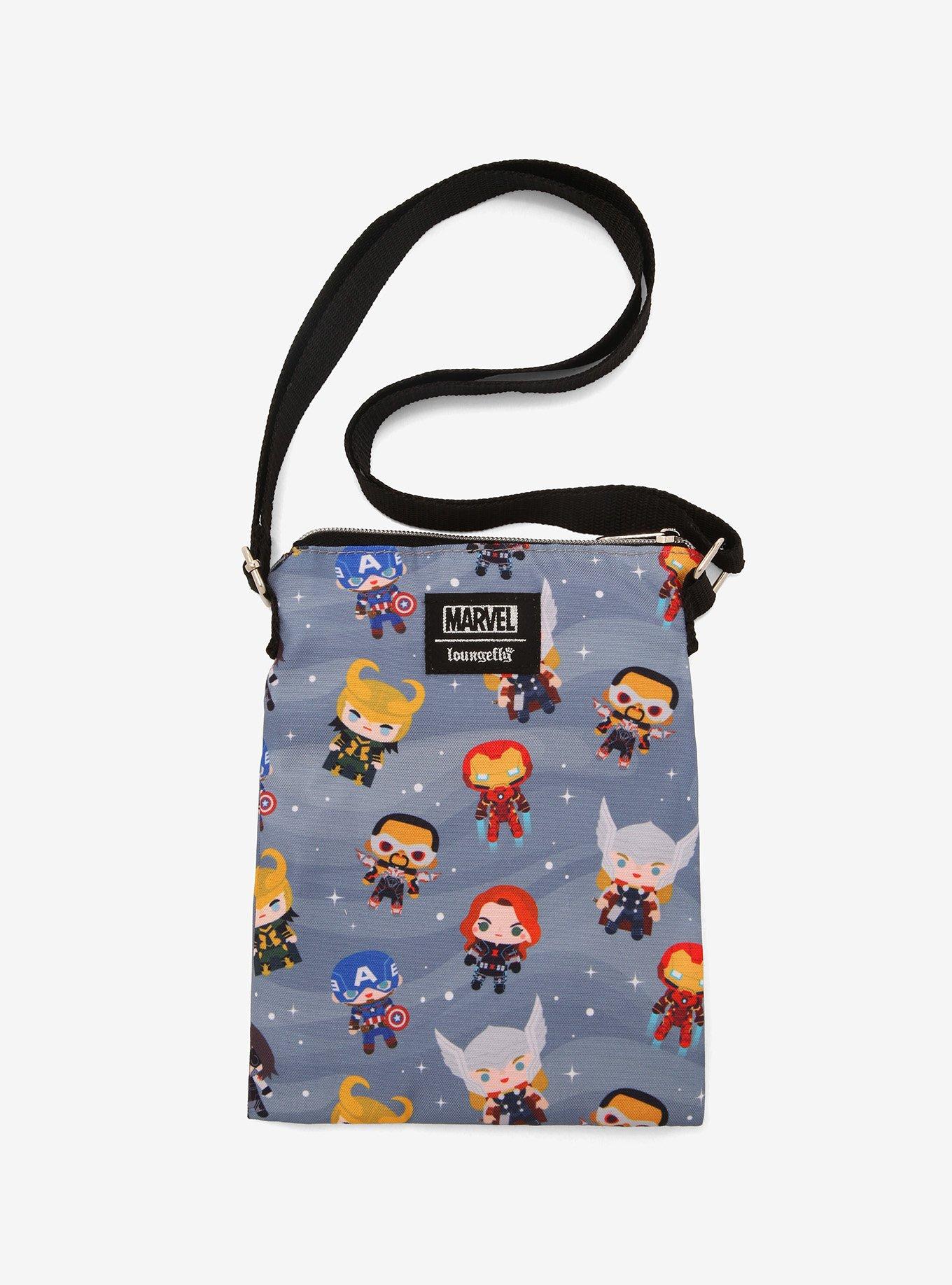 Loungefly Marvel Chibi Avengers Passport Crossbody Bag, , alternate