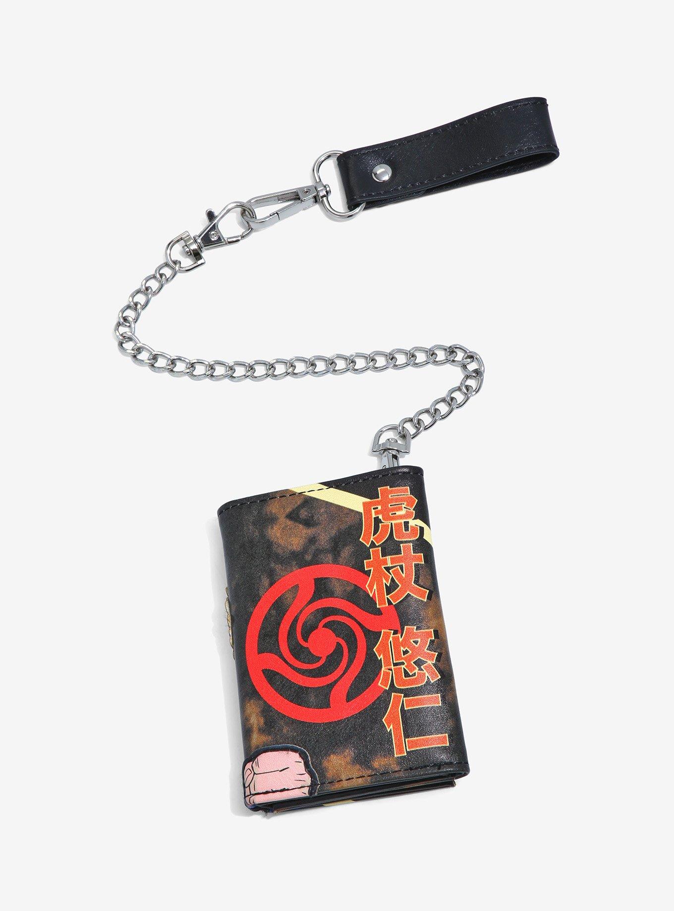 Jujutsu Kaisen Yuji Itadori Trifold Chain Wallet, , alternate
