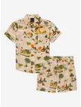 Disney Pixar Up Scenic Earth Day Toddler Woven Button-Up - BoxLunch Exclusive, ASH GRAY, alternate