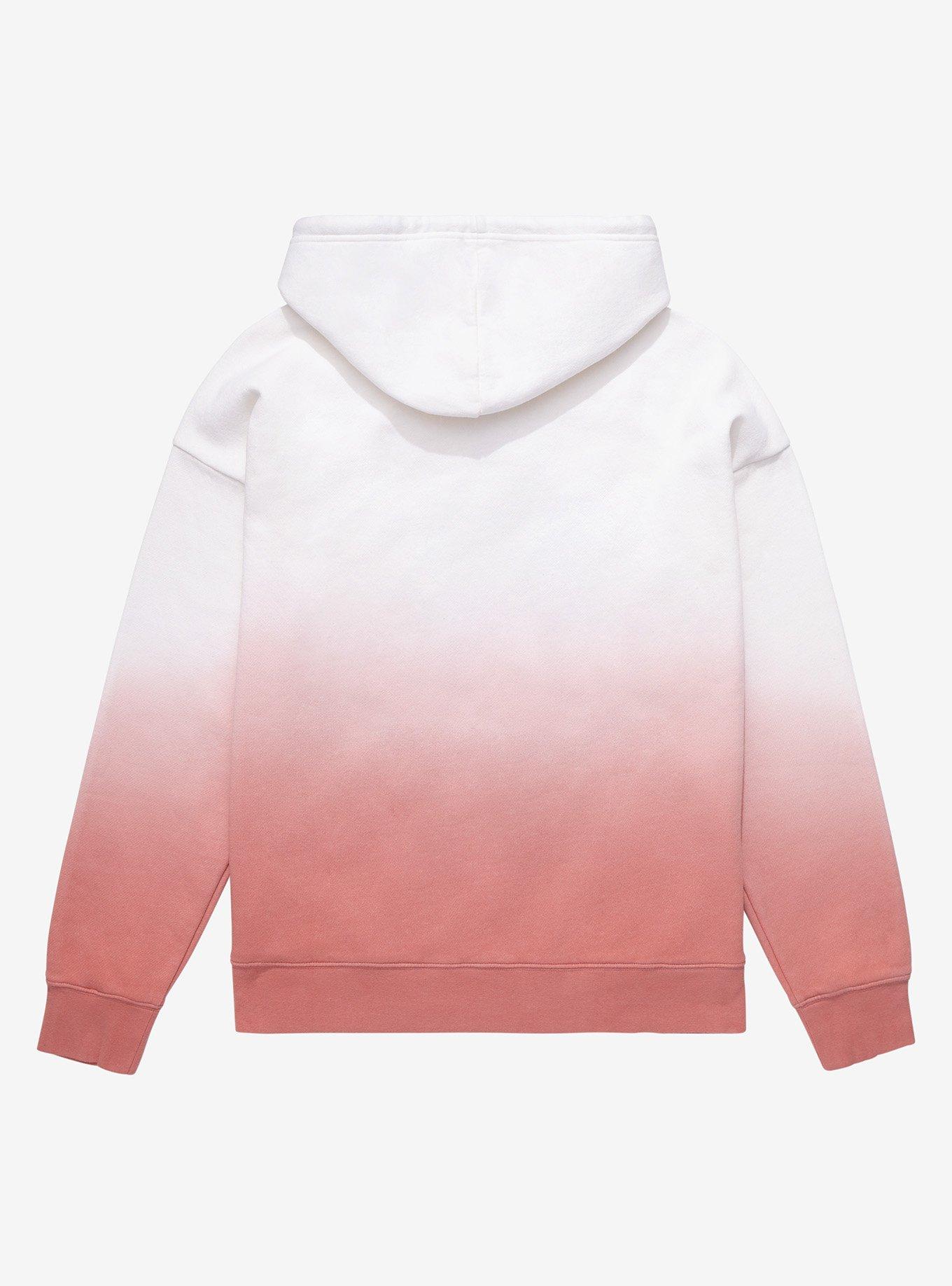 Disney Moana Respect Nature Character Portrait Women&rsquo;s Dip-Dye Hoodie - BoxLunch Exclusive , PINK, alternate