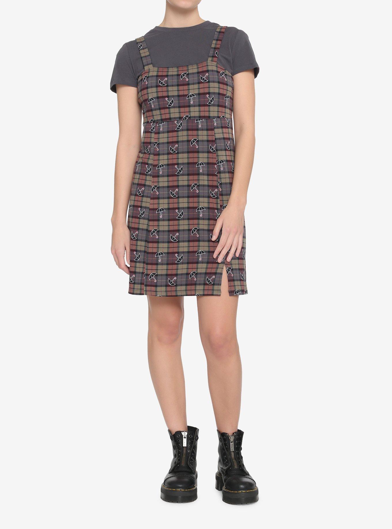 The Umbrella Academy Plaid Twofer Dress, MULTI, alternate