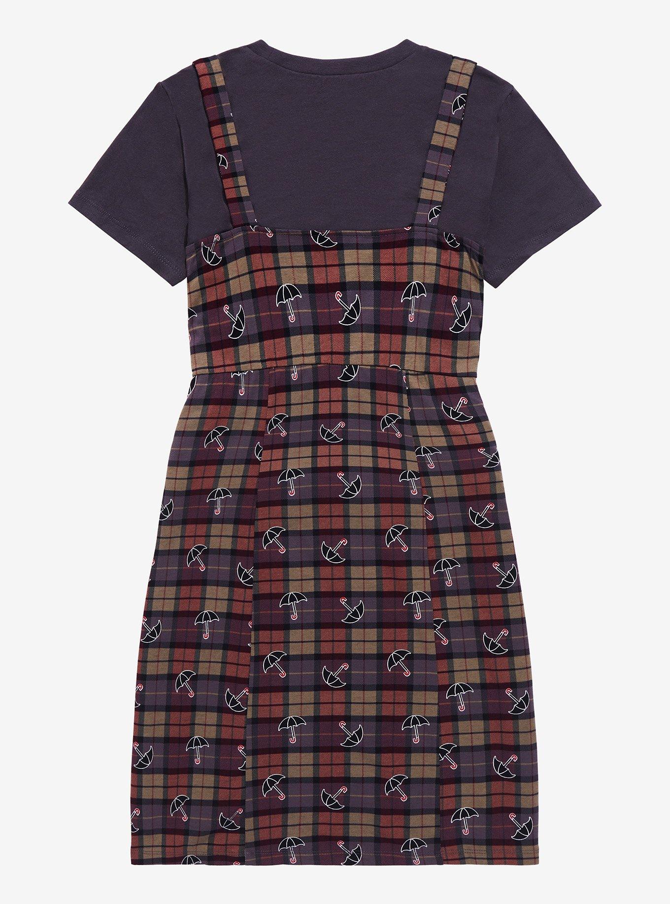 The Umbrella Academy Plaid Twofer Dress Plus Size, , hi-res