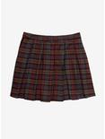 The Umbrella Academy Plaid Pleated Skirt Plus Size, MULTI, alternate