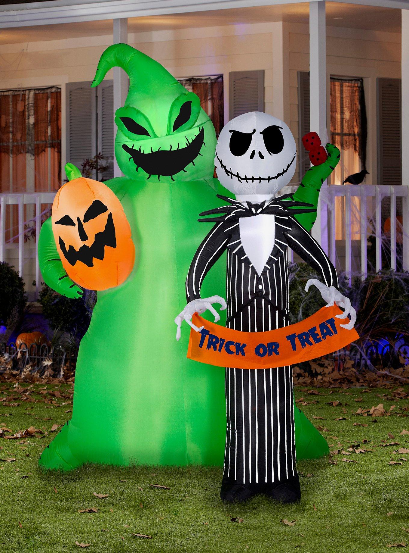 The Nightmare Before Christmas Jack and Oogie Boogie Inflatable D&eacute;cor, , alternate