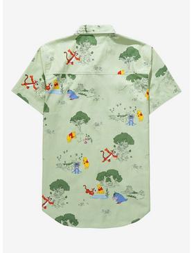 Disney Winnie the Pooh Earth Day Scenic Woven Button-Up - BoxLunch Exclusive, , hi-res