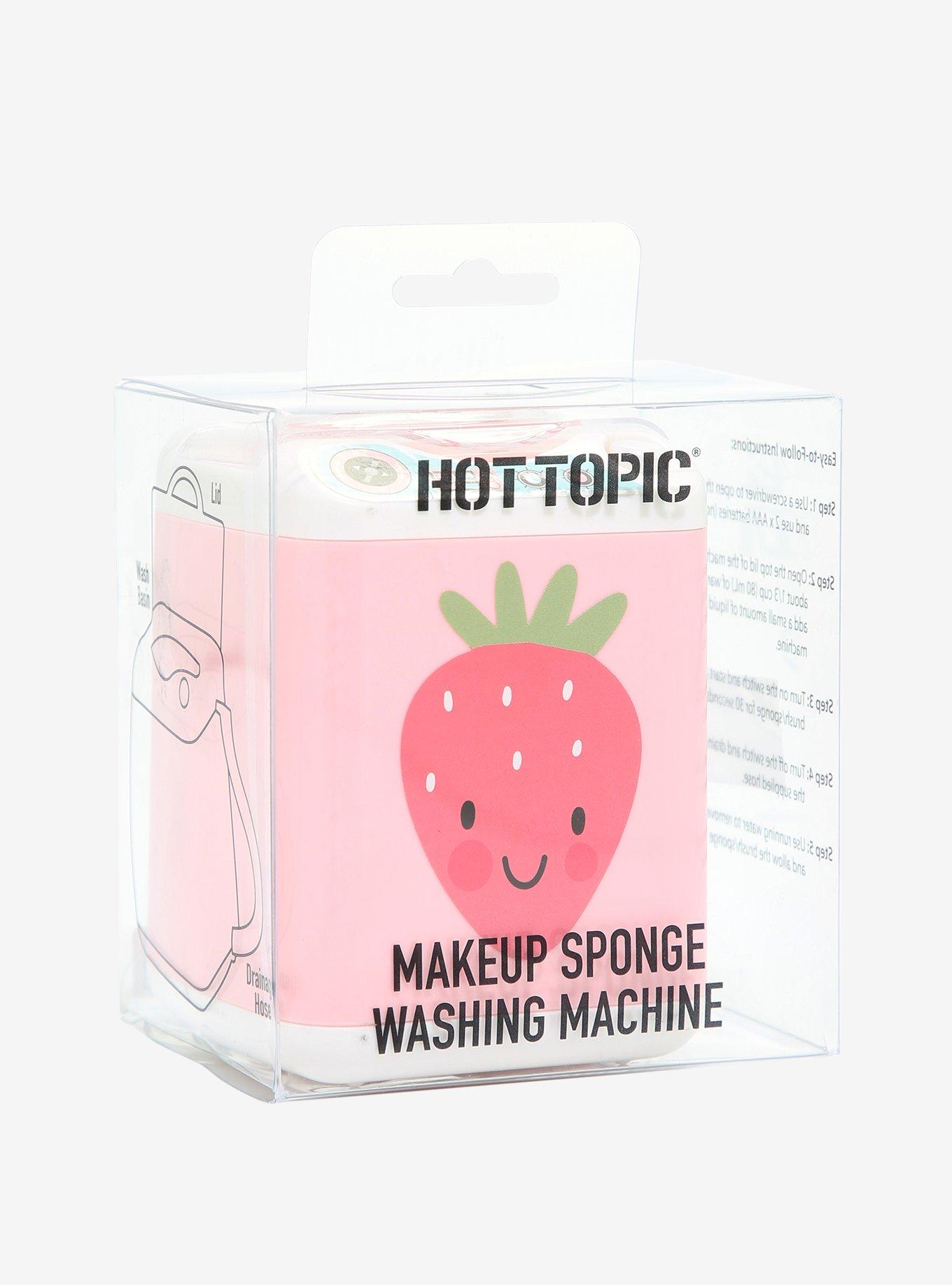Makeup Sponge Strawberry Washing Machine, , alternate