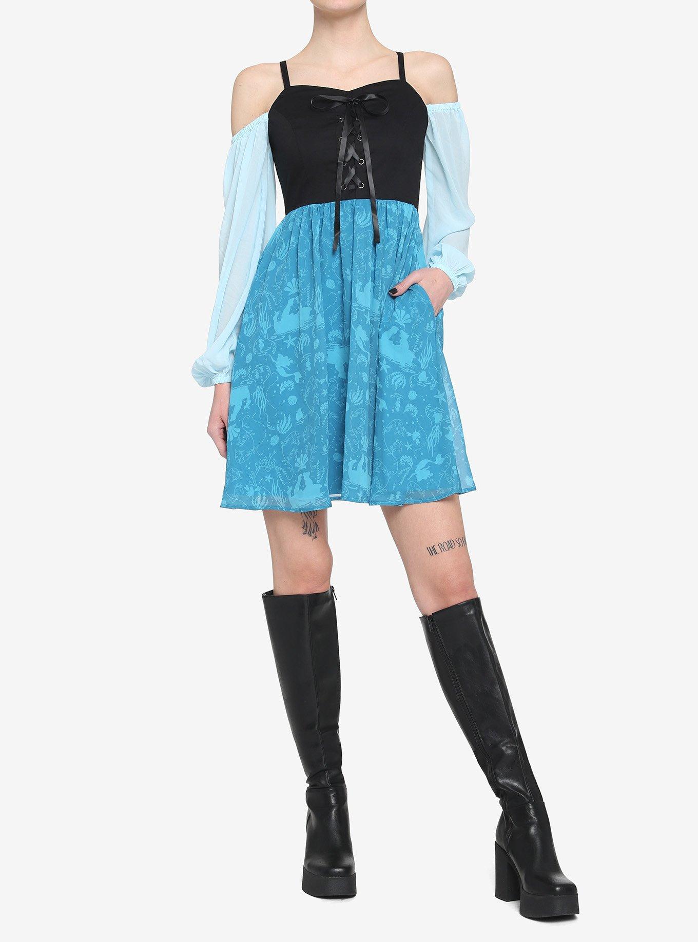 Disney The Little Mermaid Kiss The Girl Dress, MULTI, alternate