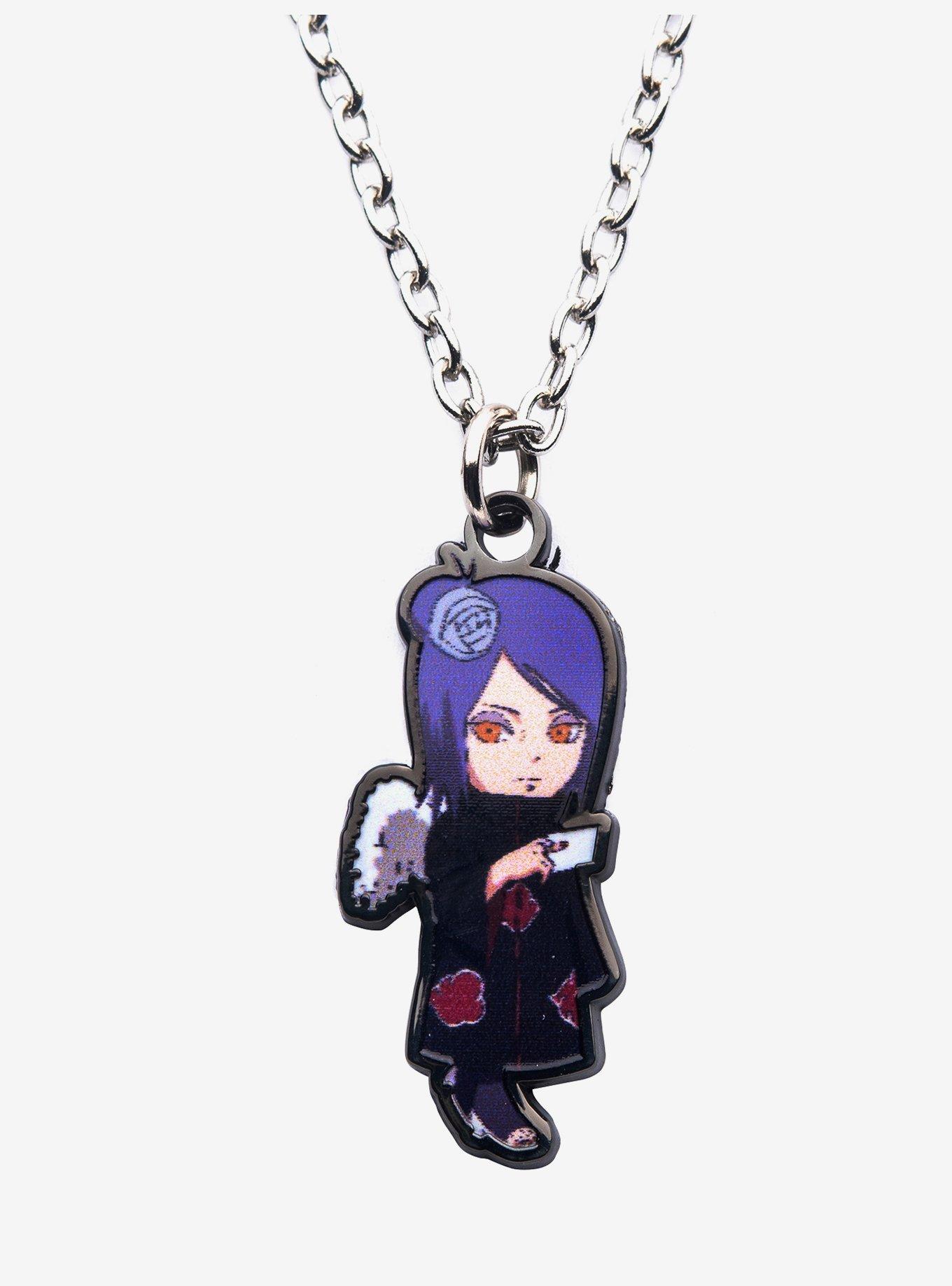 Naruto Shippuden Chibi Pain & Konan Best Friend Necklace Set, , alternate