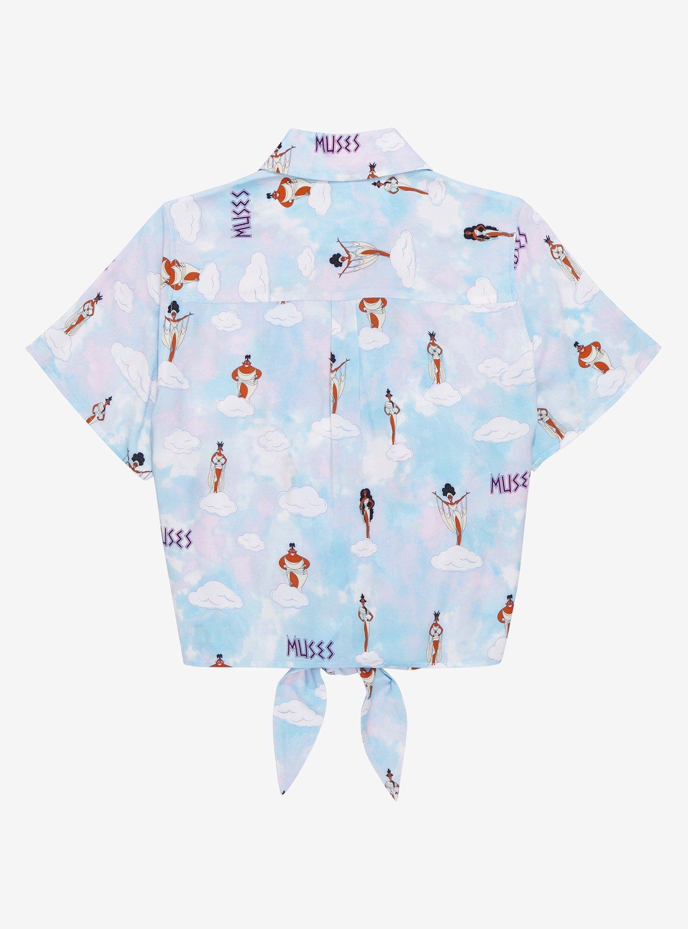 Her Universe Disney Hercules The Muses Tie-Front Woven Top, MULTI, alternate