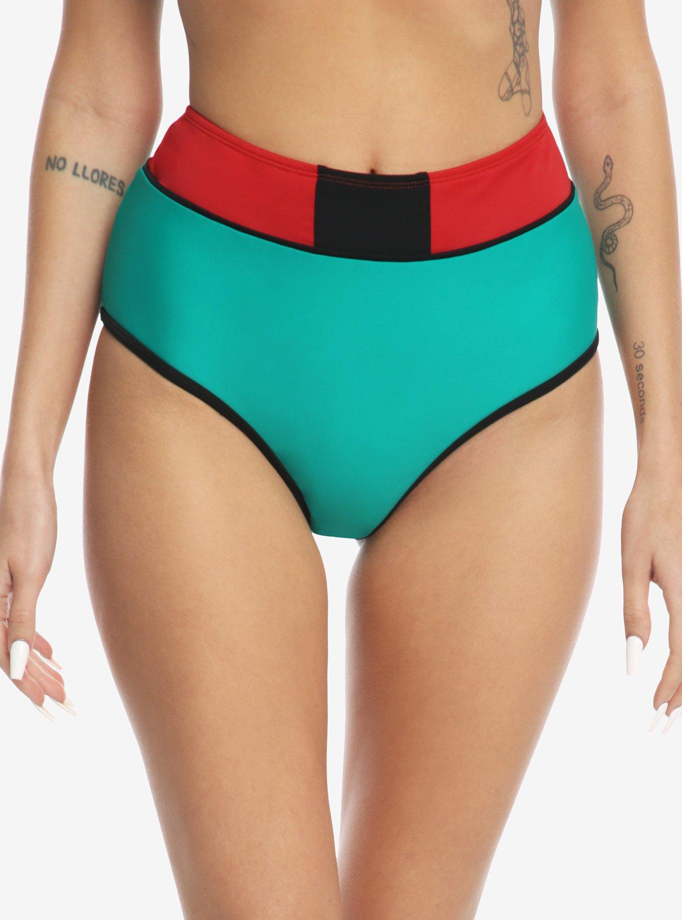 My Hero Academia Deku High-Waisted Swim Bottoms, MULTI, alternate