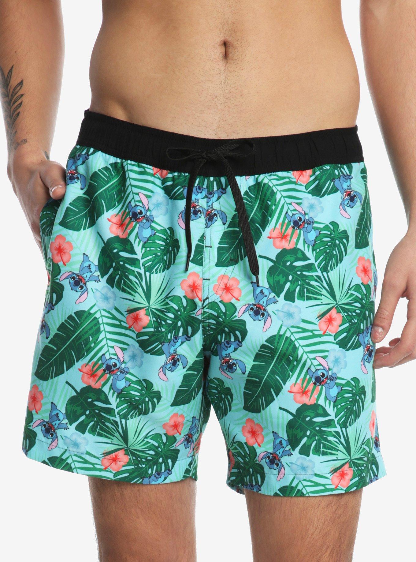 Disney Lilo & Stitch Tropical Swim Trunks, , alternate
