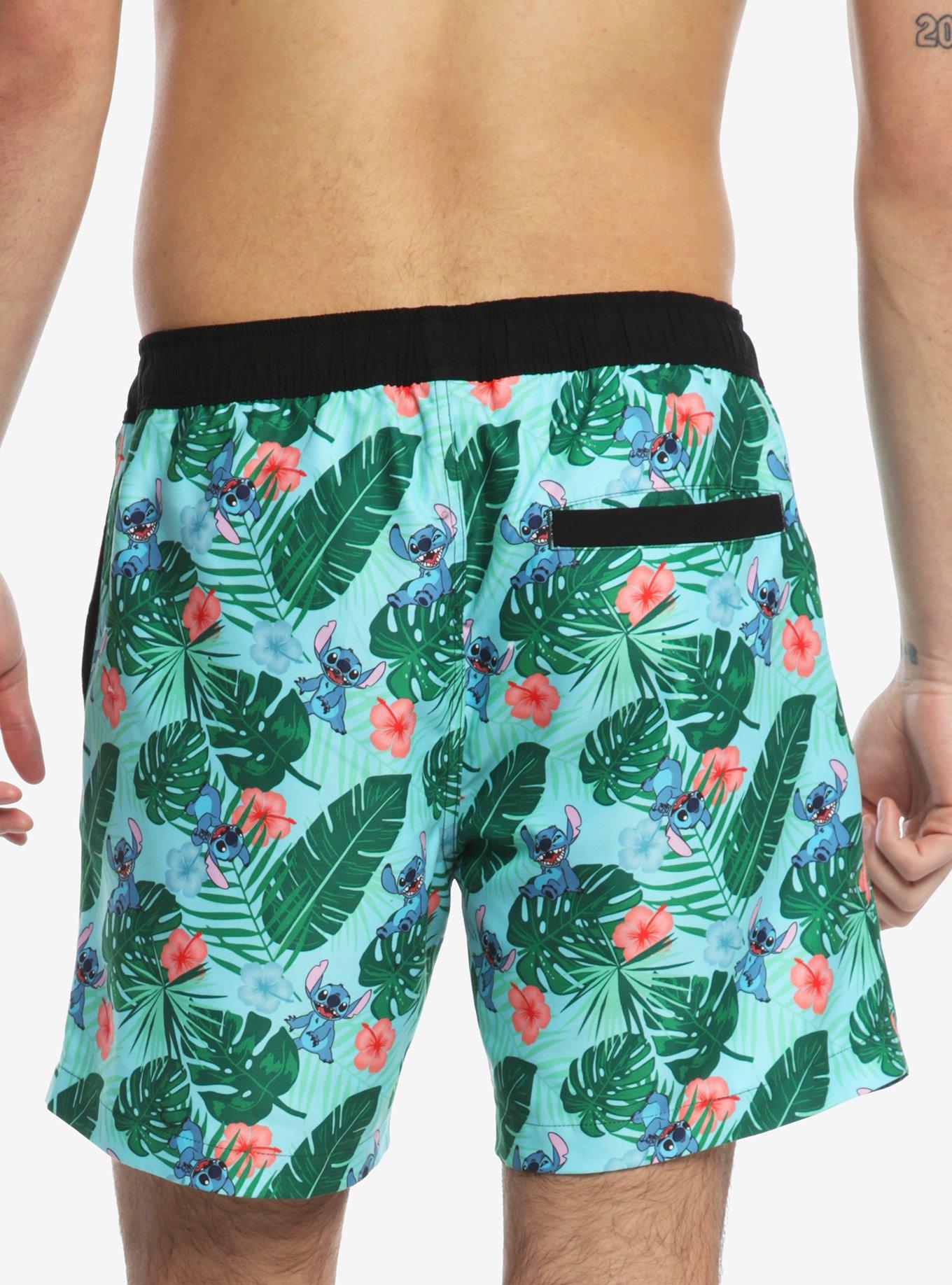 Disney Lilo & Stitch Tropical Swim Trunks, , alternate