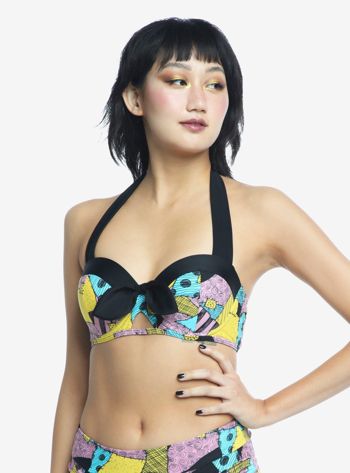 The Nightmare Before Christmas Sally Halter Swim Top, , alternate