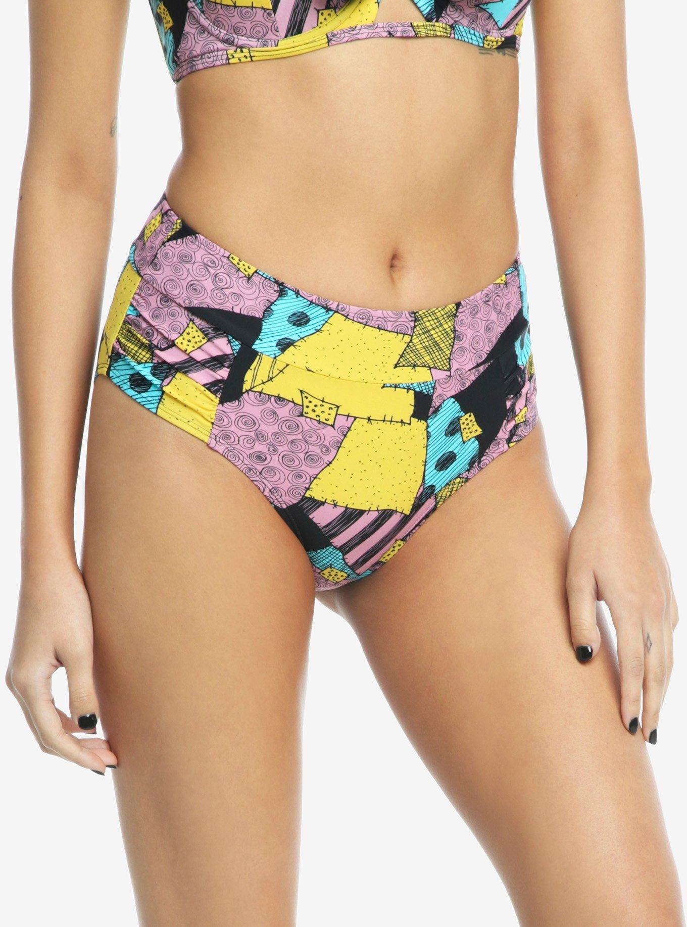 The Nightmare Before Christmas Sally High-Waisted Swim Bottoms, , alternate
