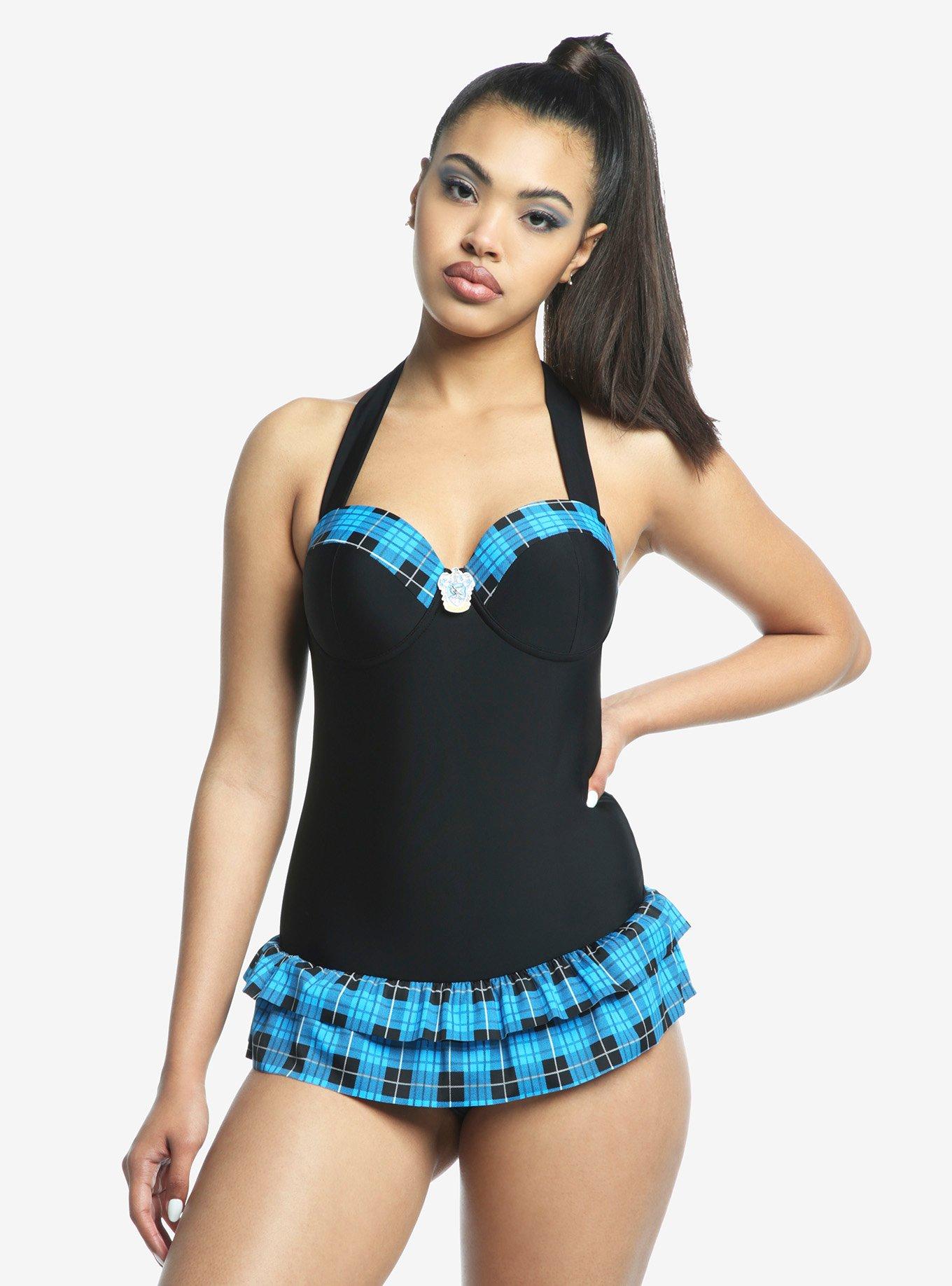 Harry Potter Ravenclaw Plaid Swimsuit, MULTI, alternate