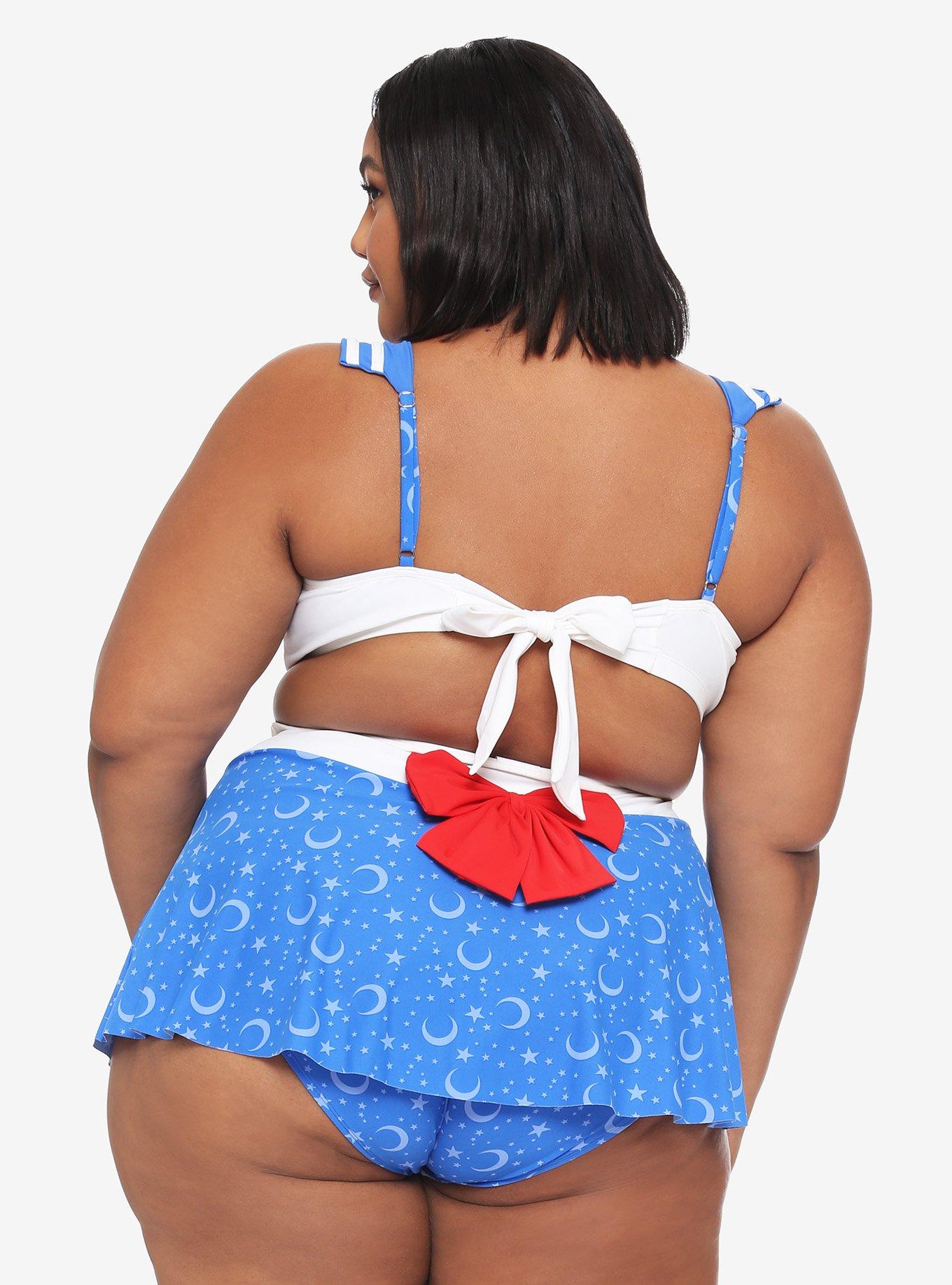 Sailor Moon Cosplay Swim Top Plus Size, , alternate
