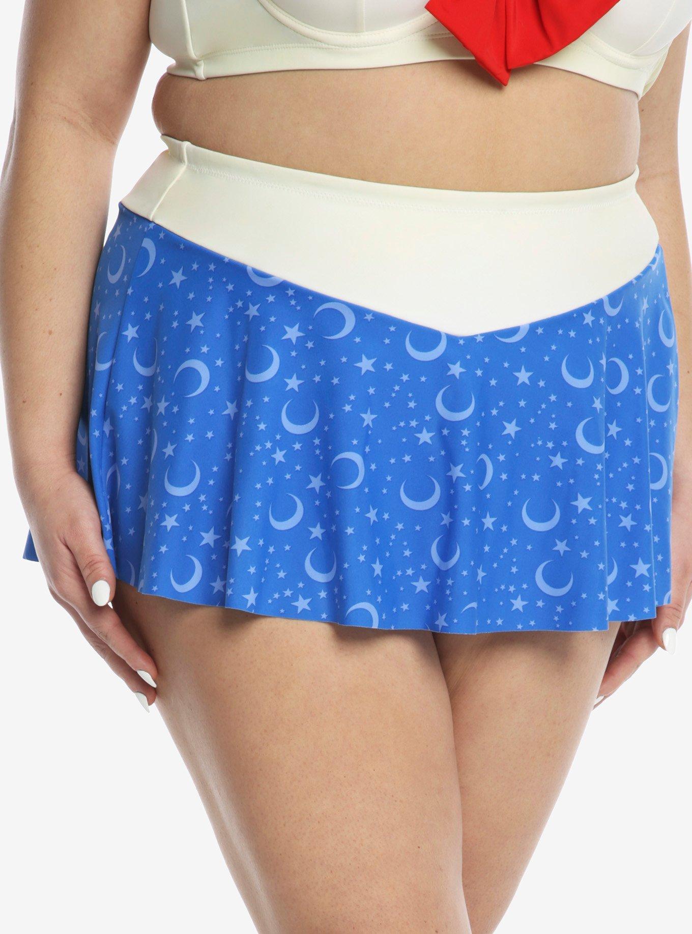Sailor Moon Cosplay Skirted Swim Bottoms Plus Size, , alternate