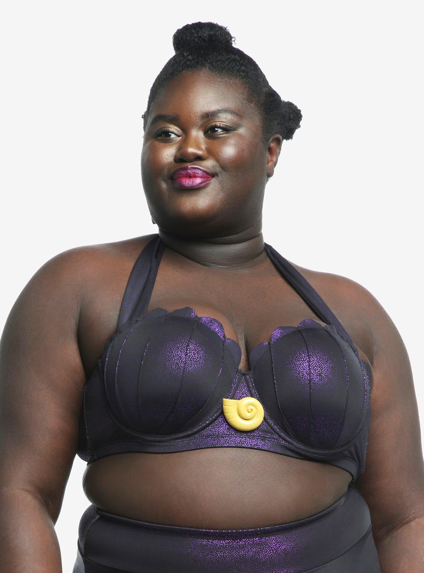 Disney The Little Mermaid Ursula Swim Top Plus Size, , alternate