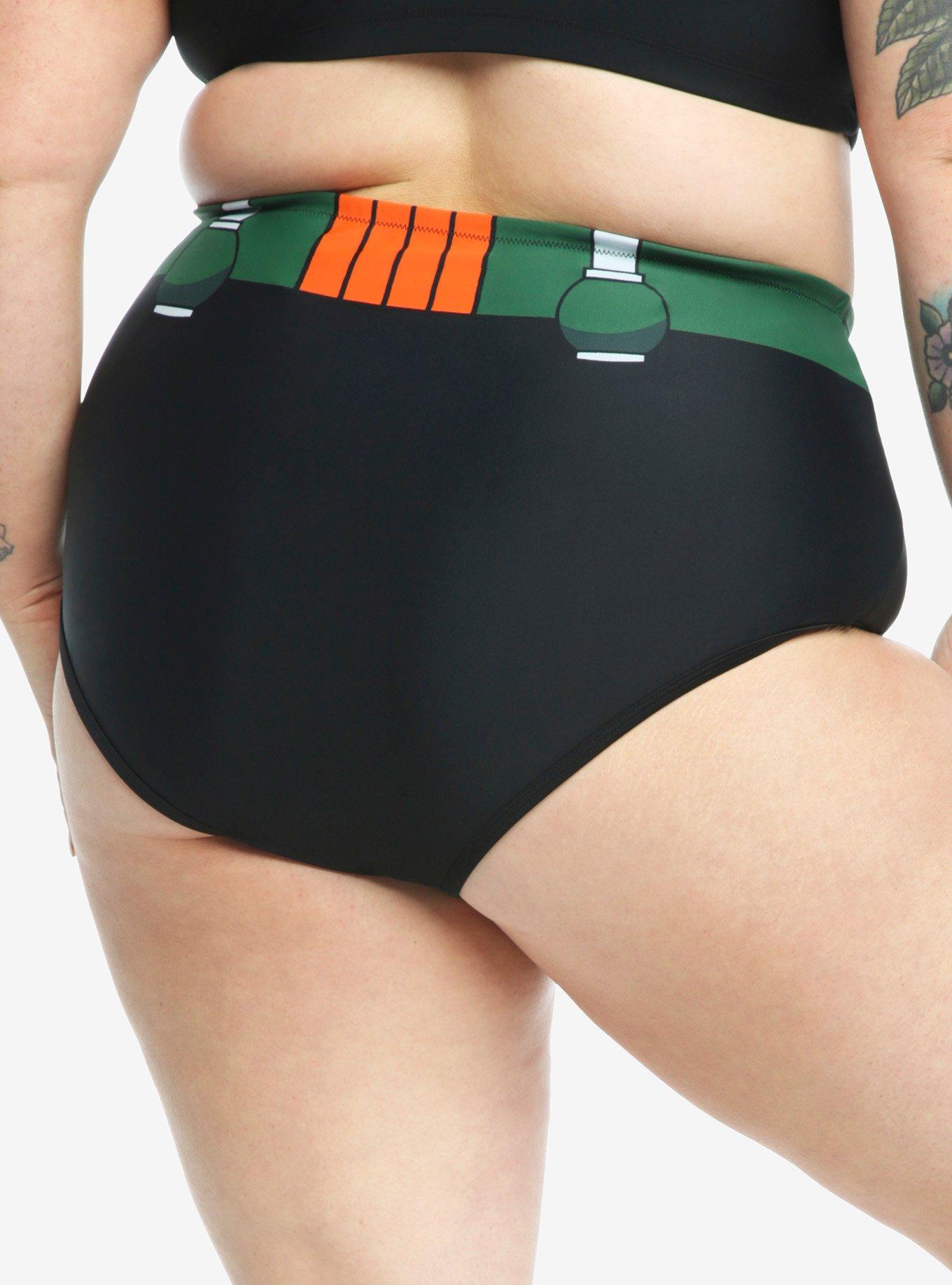 My Hero Academia Bakugo High-Waisted Swim Bottoms Plus Size, , alternate