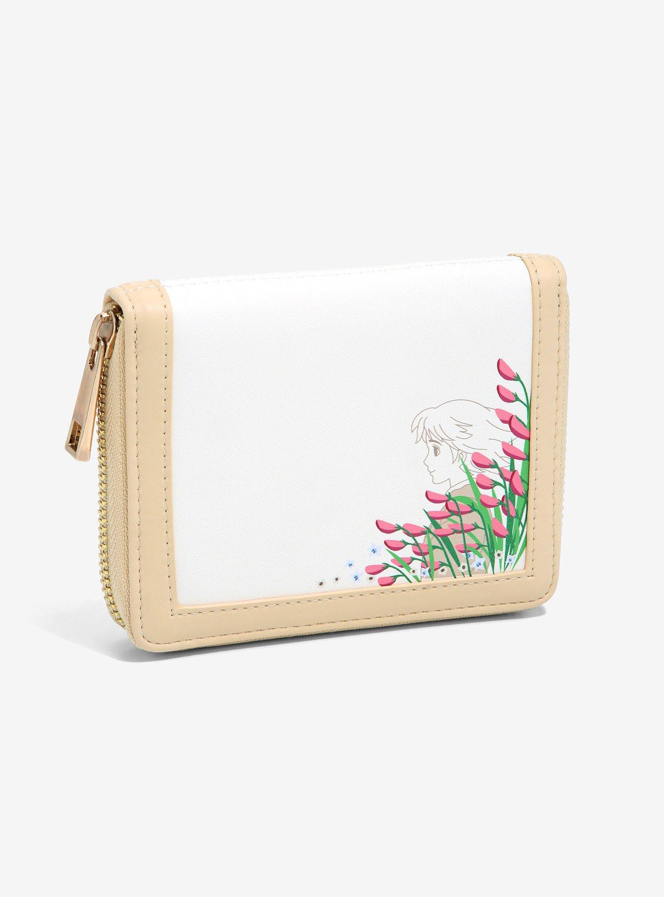 Studio Ghibli Howl&rsquo;s Moving Castle Sophie & Howl Floral Small Zip Wallet - BoxLunch Exclusive, , alternate