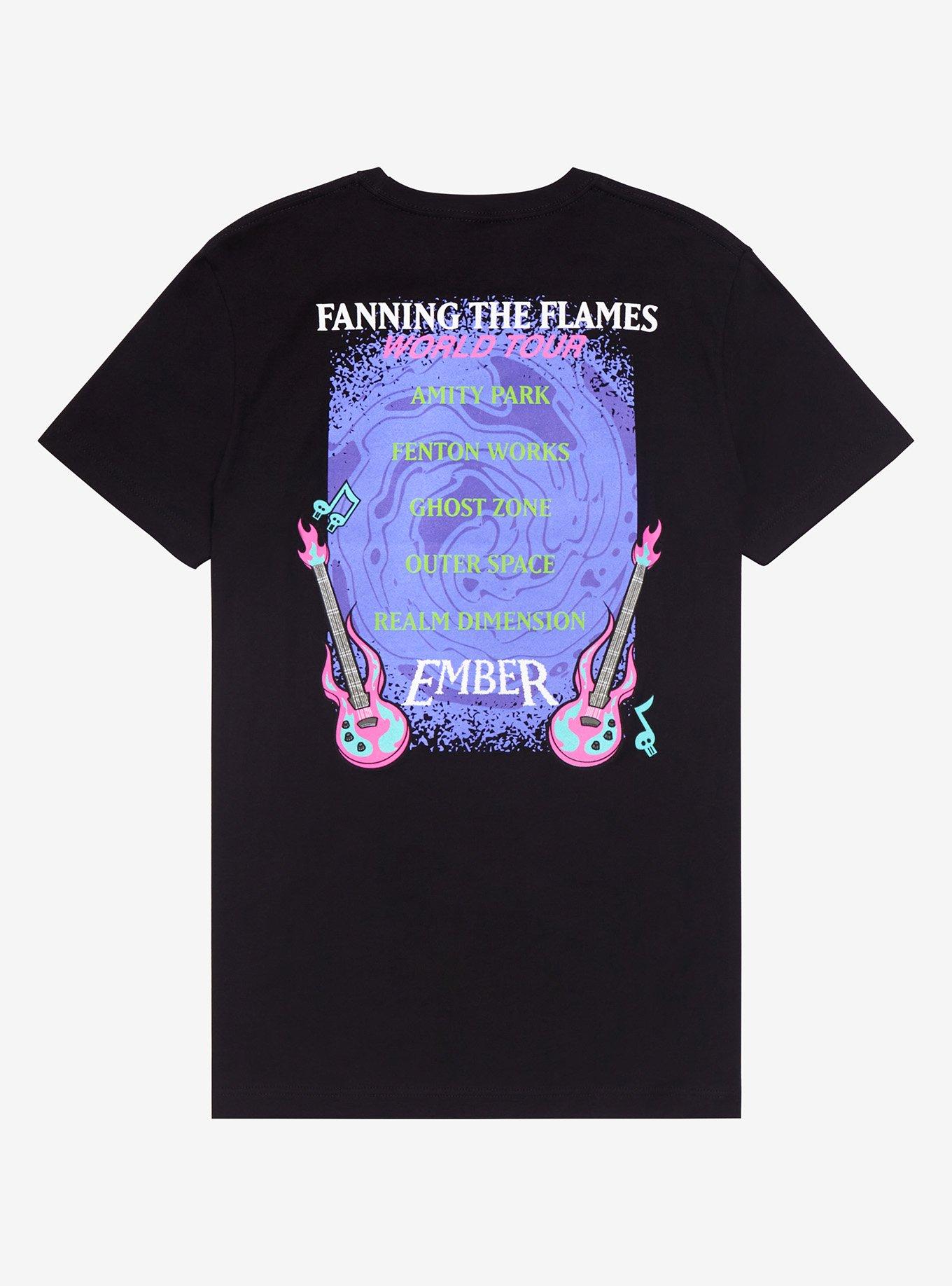 Danny Phantom Ember Fanning the Flames Concert T-Shirt - BoxLunch Exclusive, BLACK, alternate
