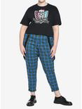 Monster High Crest Girls Crop T-Shirt Plus Size, MULTI, alternate