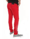 XXX RUDE 30 Inch Inseam Bright Red Wash Skinny Fit Jeans, , alternate