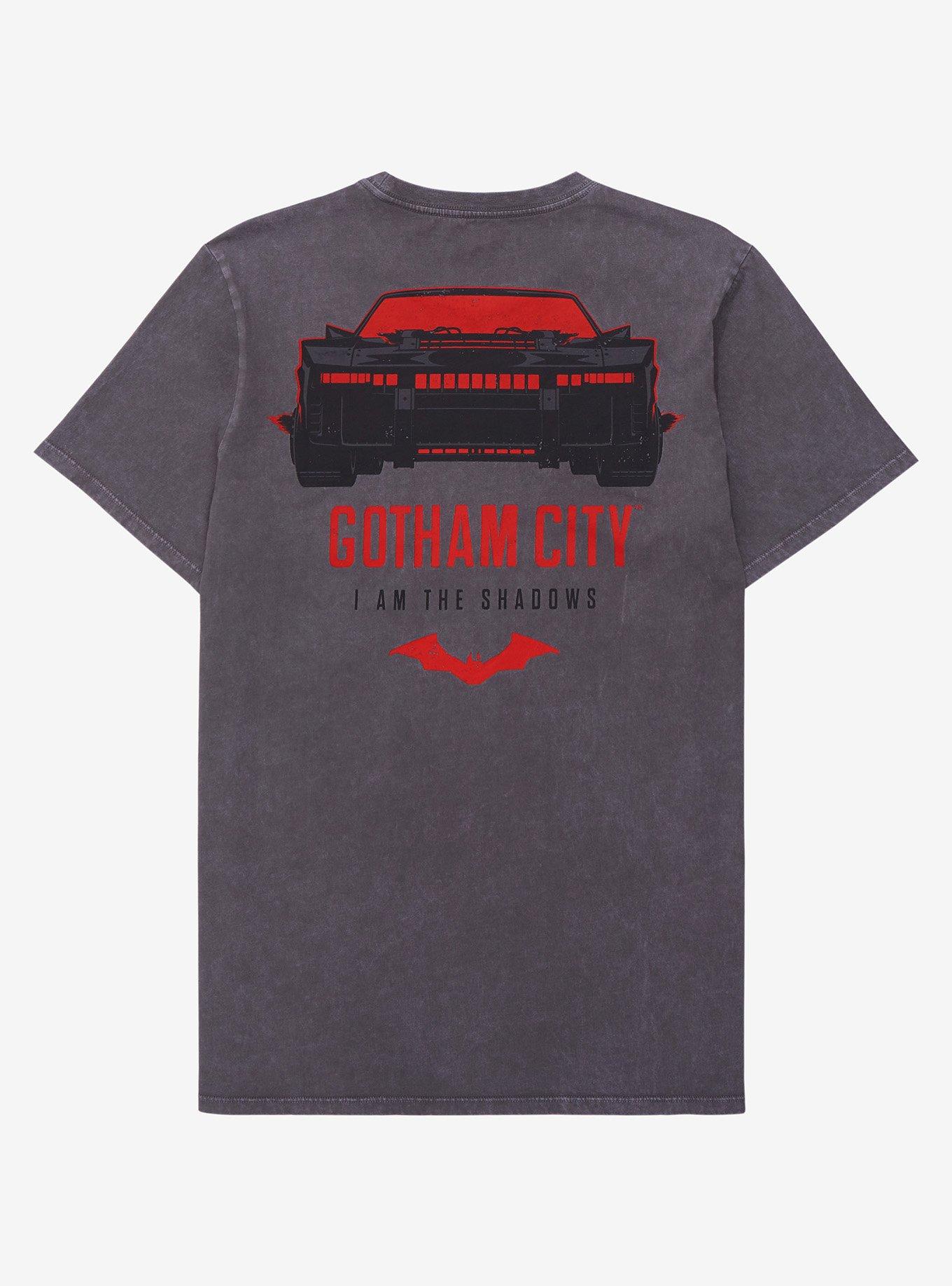 DC Comics The Batman Gotham City T-Shirt - BoxLunch Exclusive, ACID BLACK, alternate