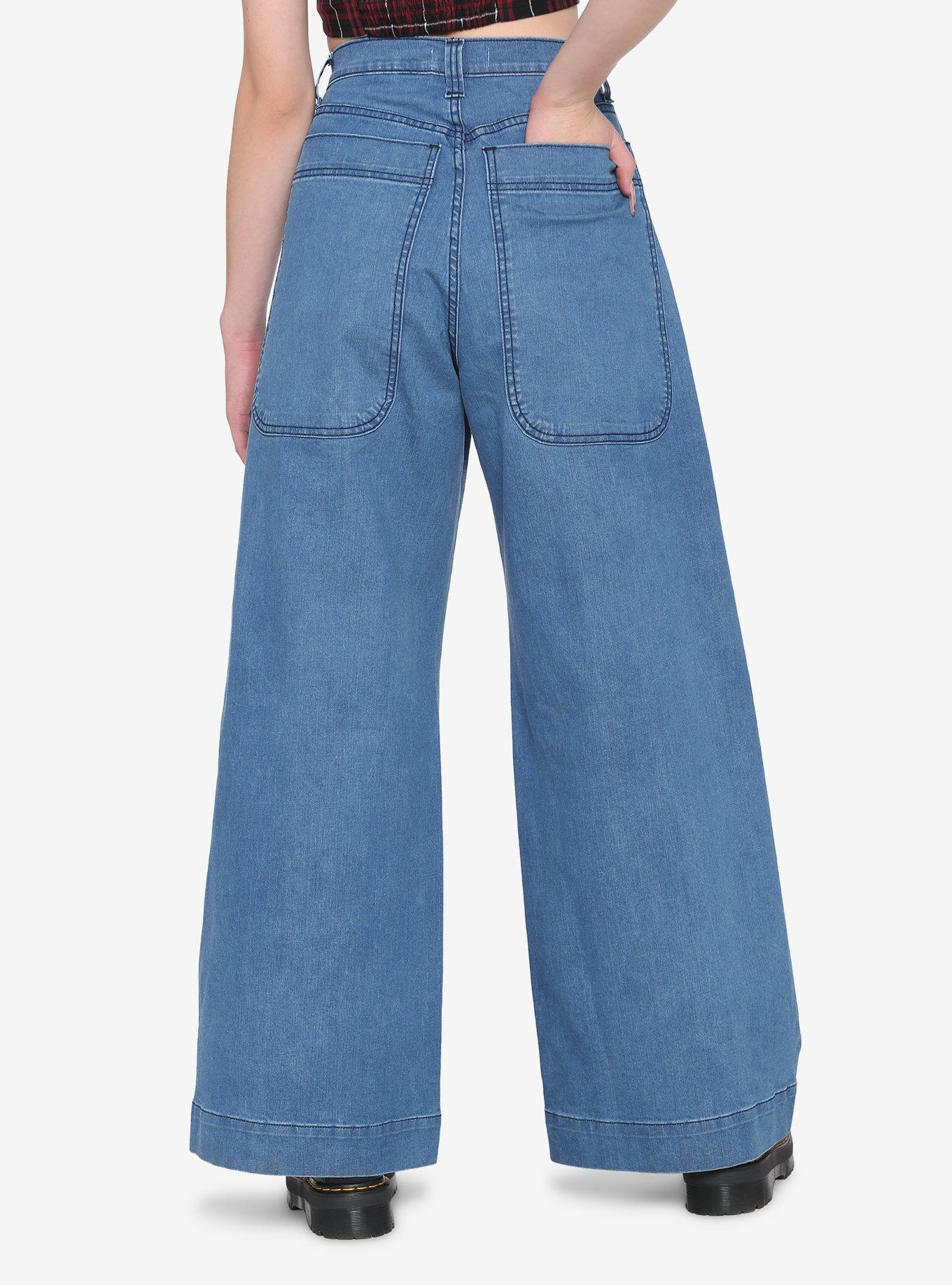 Wide leg skater clearance jeans