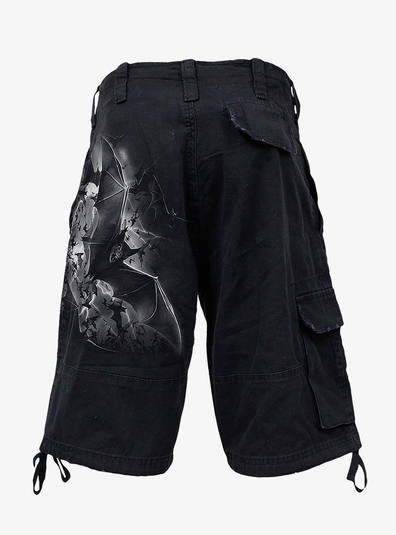 Bat Curse Vintage Cargo Shorts, , hi-res