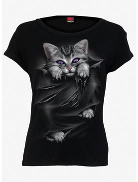 Cat Rip Detail T-Shirt, , hi-res