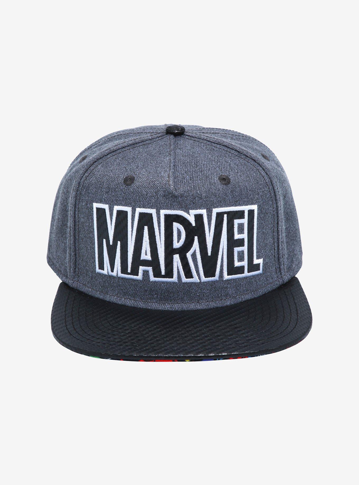 Marvel Logo Collage Snapback Hat, , alternate