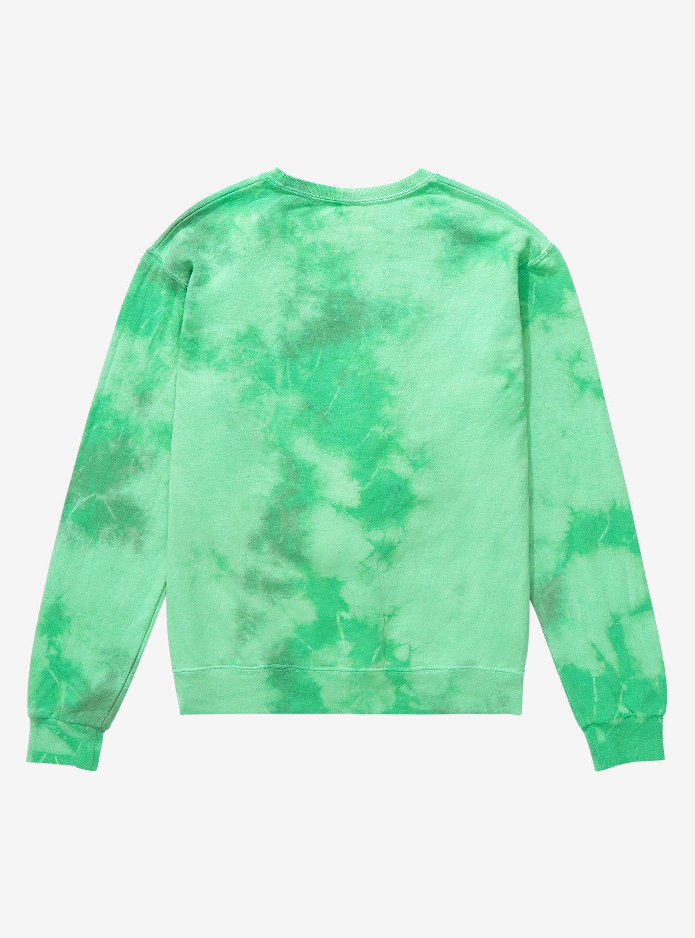 My Hero Academia x Hello Kitty and Friends Tsuyu & Keroppi Women’s Tie-Dye Crewneck - BoxLunch Exclusive, TIE DYE, alternate