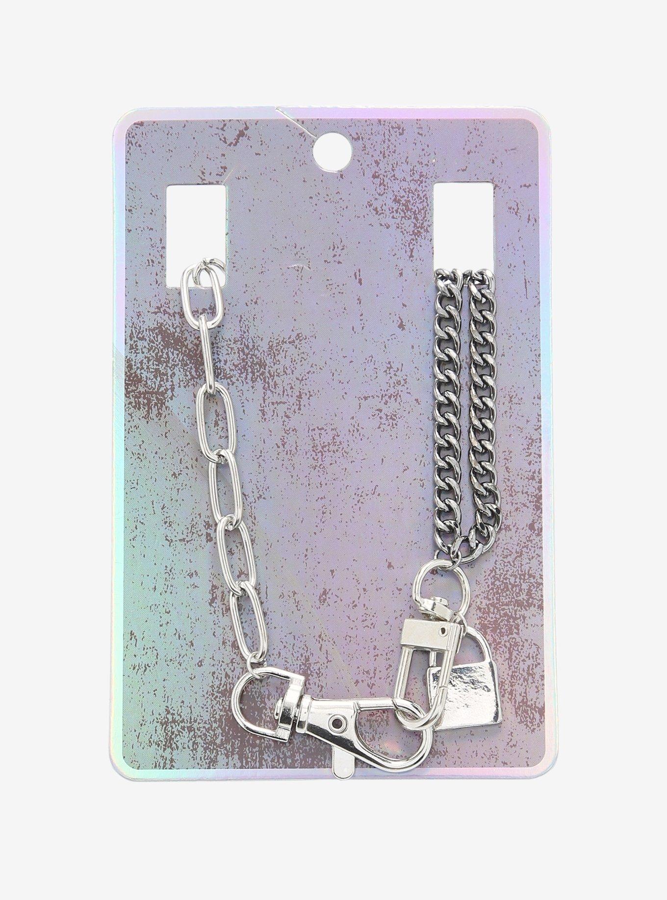 Padlock Mixed Chain Belt, , alternate