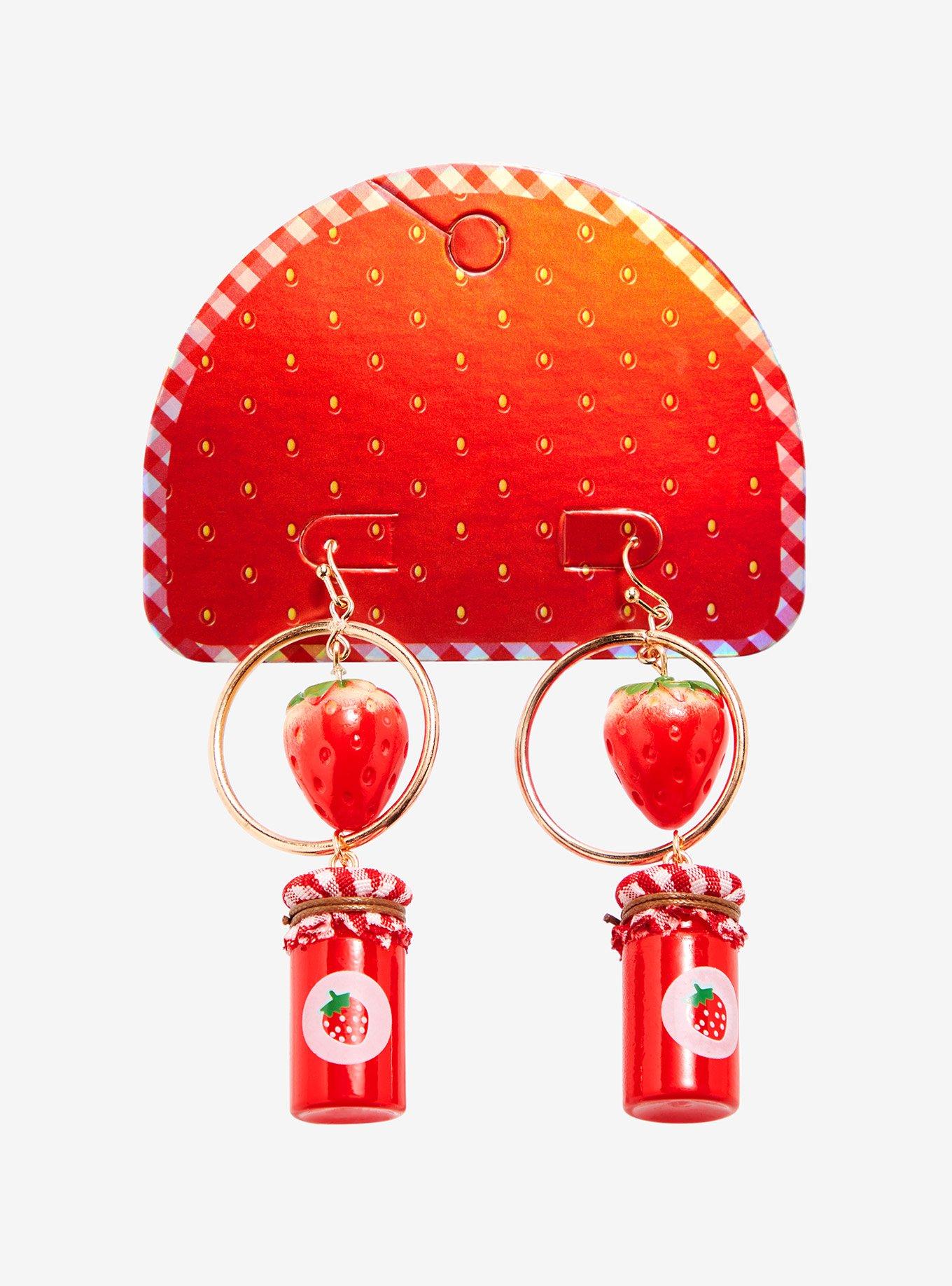 Strawberry & Jam Drop Earrings, , alternate