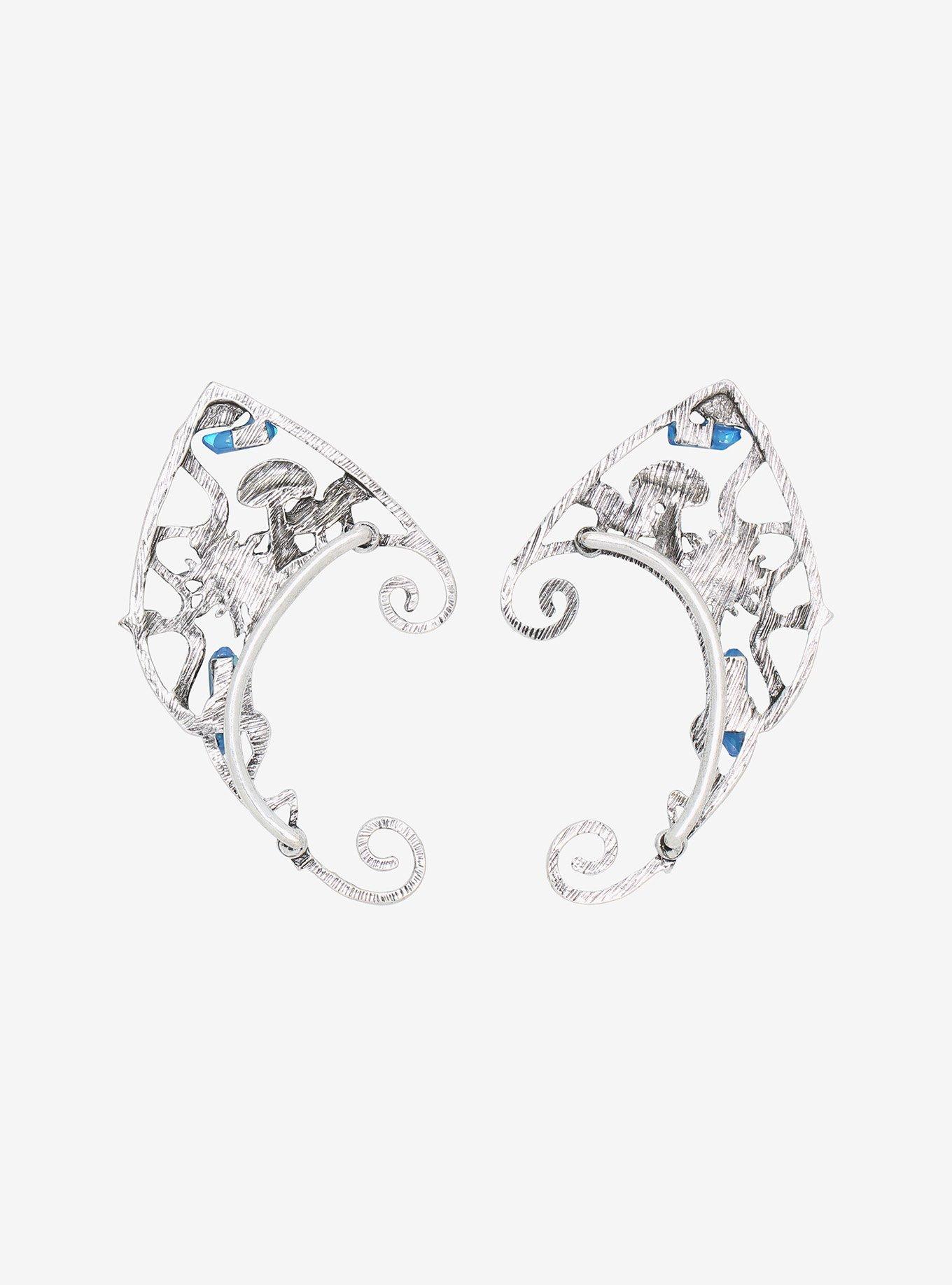 Mushroom Crystal Cat Ear Cuffs, , alternate