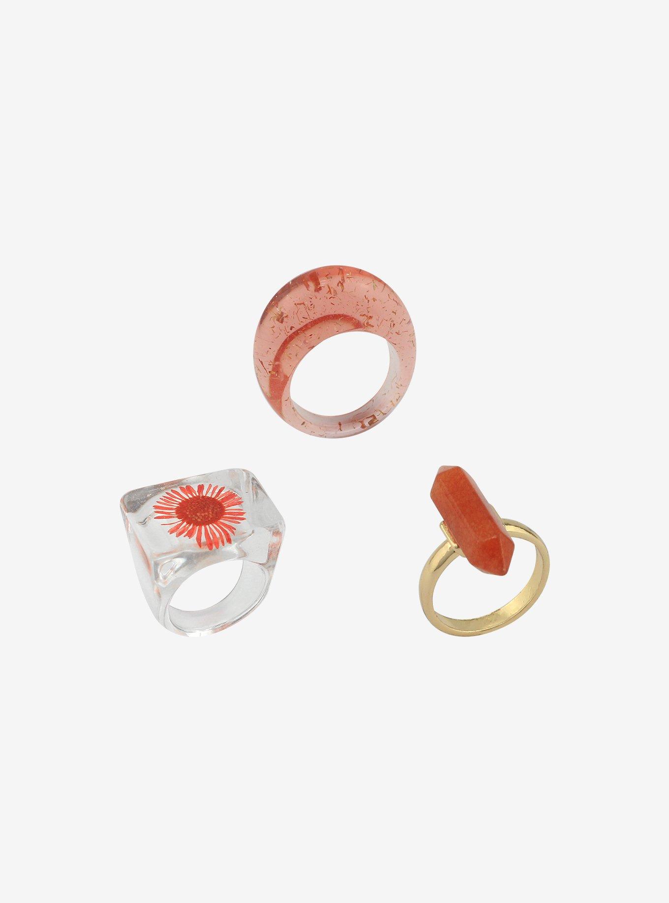 Carnelian Ring Set, , alternate