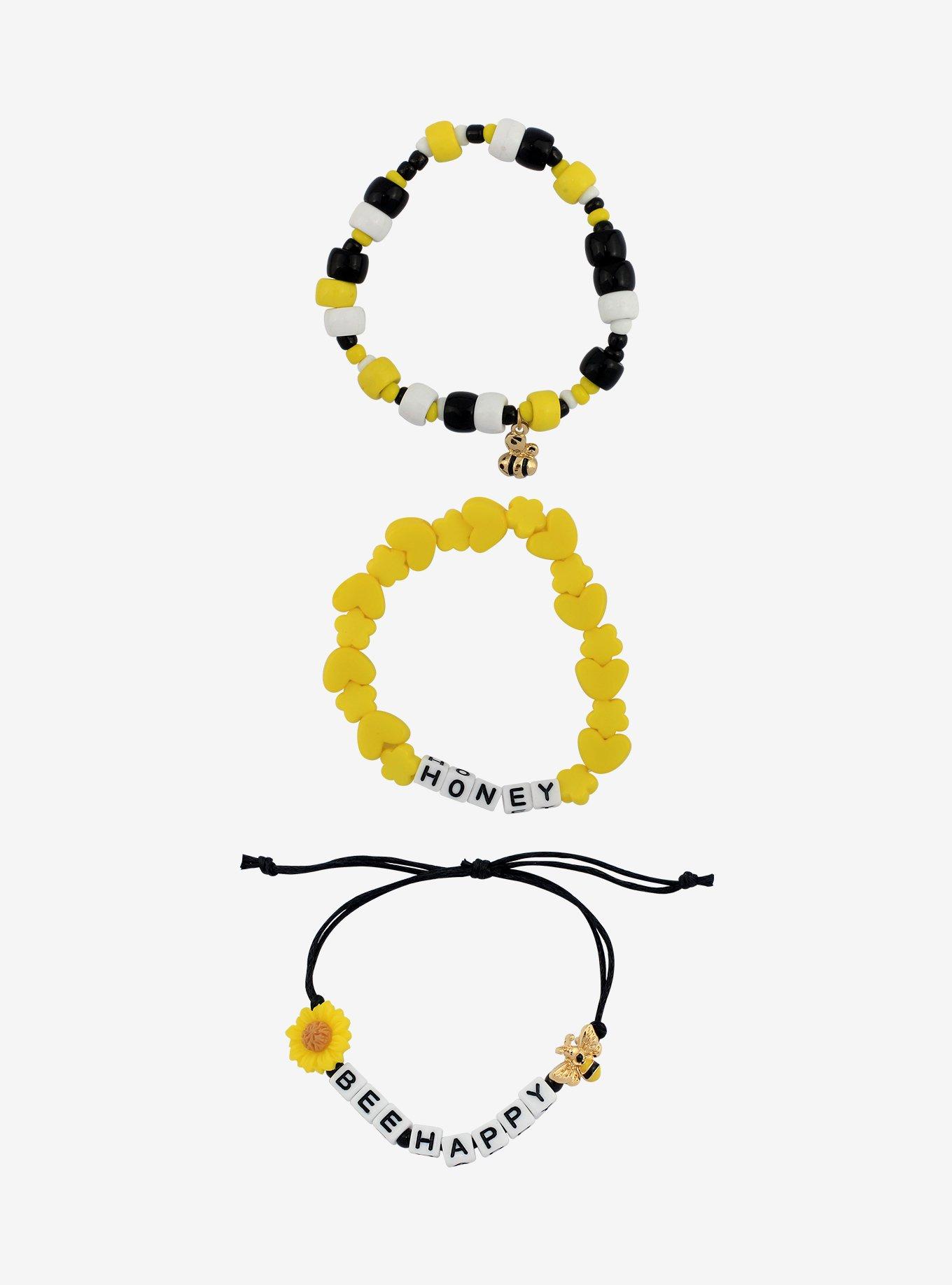Honey Bee Beaded Bracelet Set, , alternate